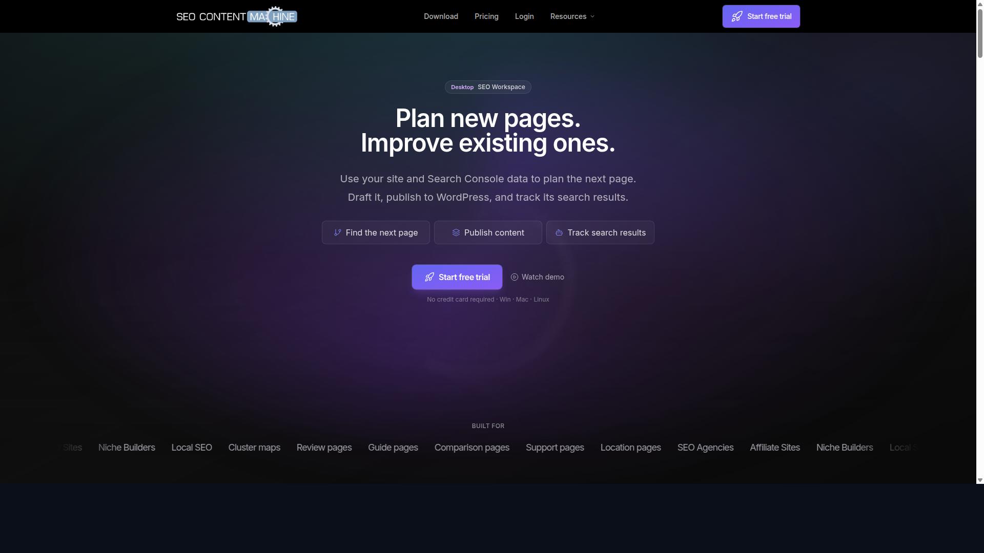SEO Content Machine website